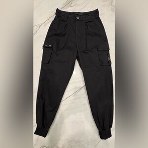 Punk Rave Black Cargo Jogger Pants Same Day Shipping Size S/M